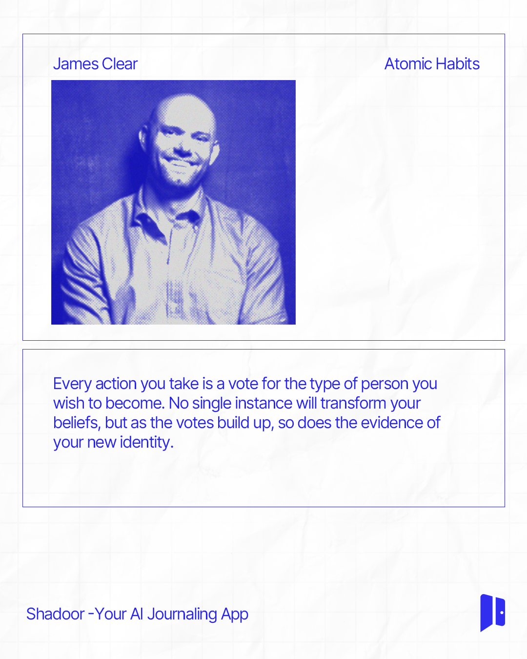 Shadoor content — James Clear, Atomic Habits